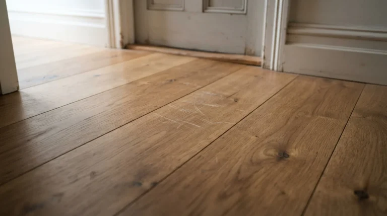 Worn timber floorboards showing normal fair wear and tear in a Queensland rental